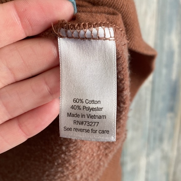 SO The lounge Life Tunic brown  Funnel Neck 1/4 Zip | Small - Picture 8 of 8